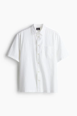 Chemise Coupe Classique en lin mélangé
