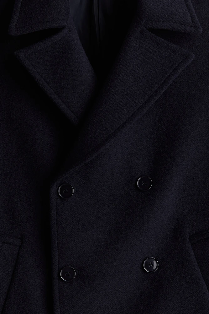 Regular Fit Wool-Blend Pea Coat