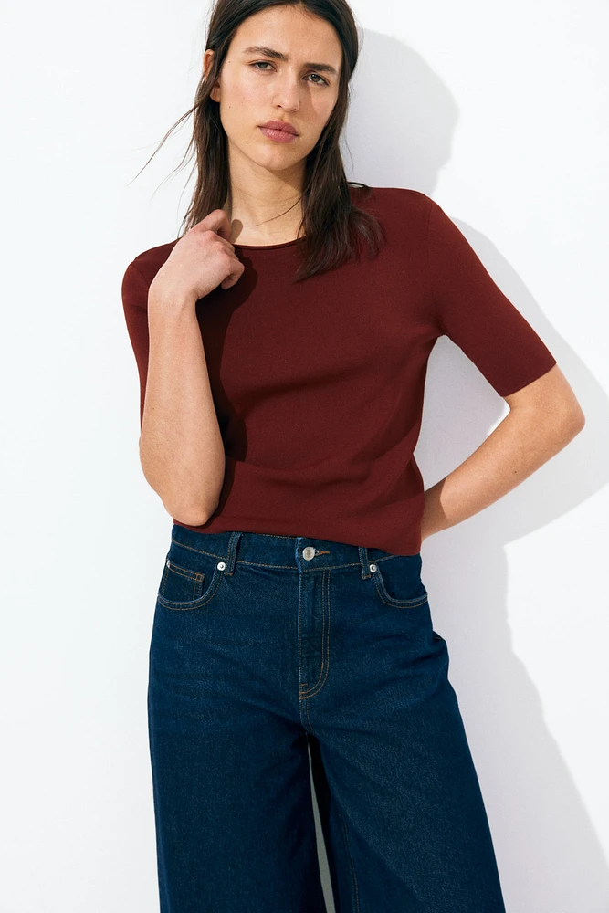 T-shirt en tricot fin