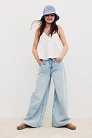 Jean à jambes larges
