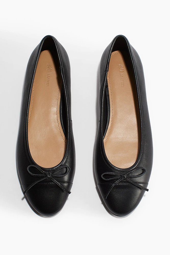 Leather Ballet Flats