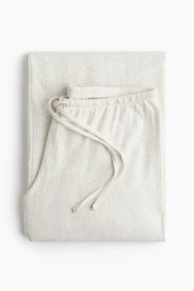 Pantalon en coton mélangé