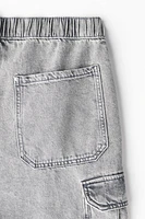 Loose Cargo Denim Joggers