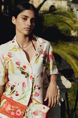 Chemise ample avec col cubain