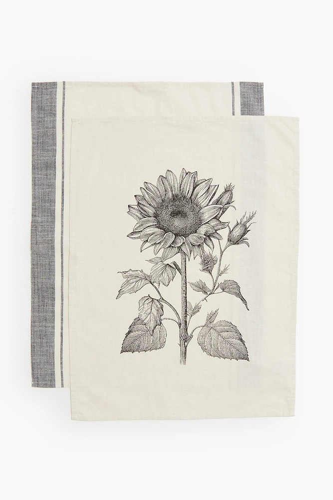 2-pack Printed Tea Towels