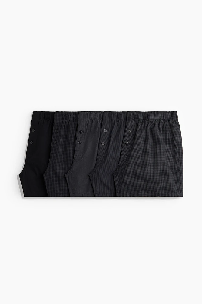 5-pack Woven Cotton Boxer Shorts