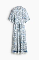 Tie-belt Shirt Dress