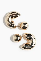 Ball-Back Hoop Earrings