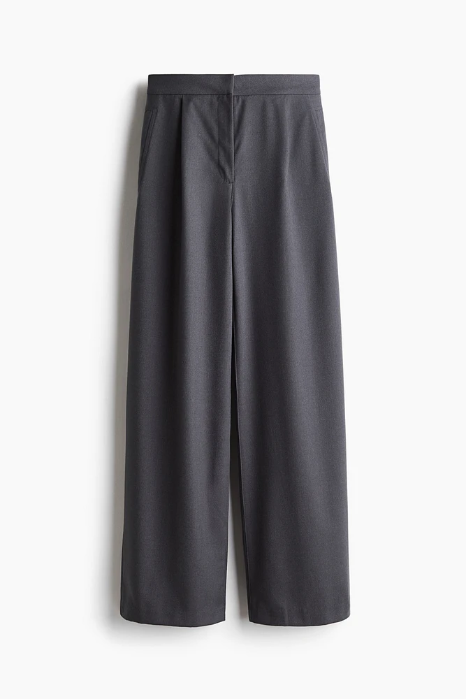 Pantalon large en sergé