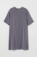 Satin T-shirt Dress