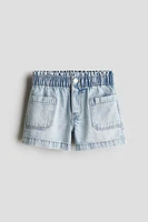 Loose Fit Denim Shorts