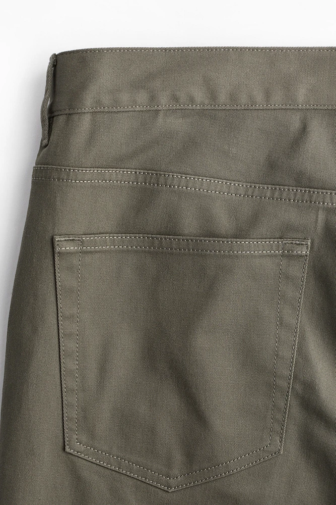 Slim Fit Cotton Twill Pants