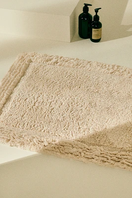 Tapis de bain en coton touffeté