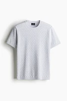 Regular Fit Pattern-knit T-shirt