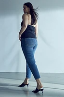 Slim Straight High Ankle Jeans