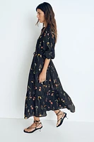 Oversized Crinkled Dress