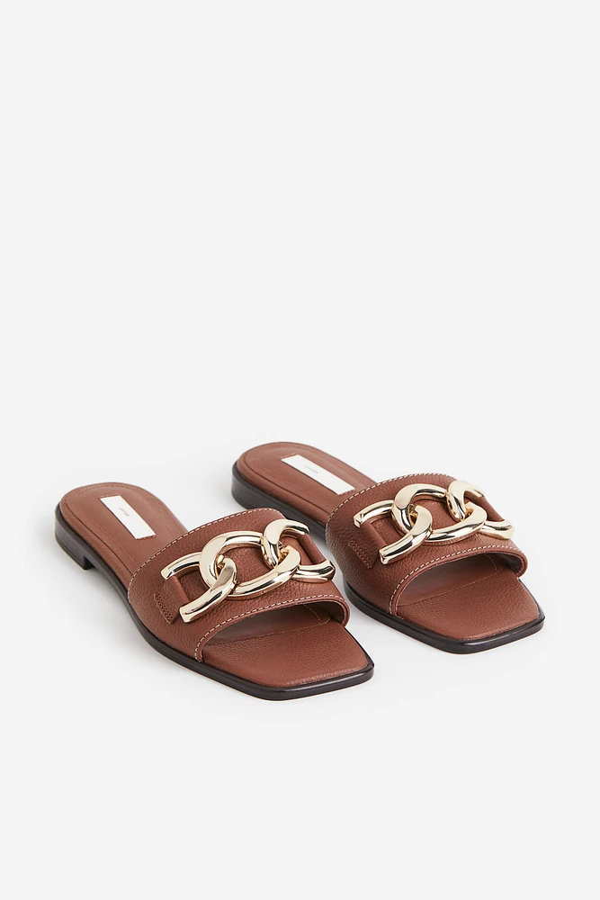 Leather Slides