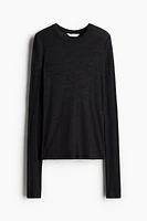 Fine-Knit Wool Sweater