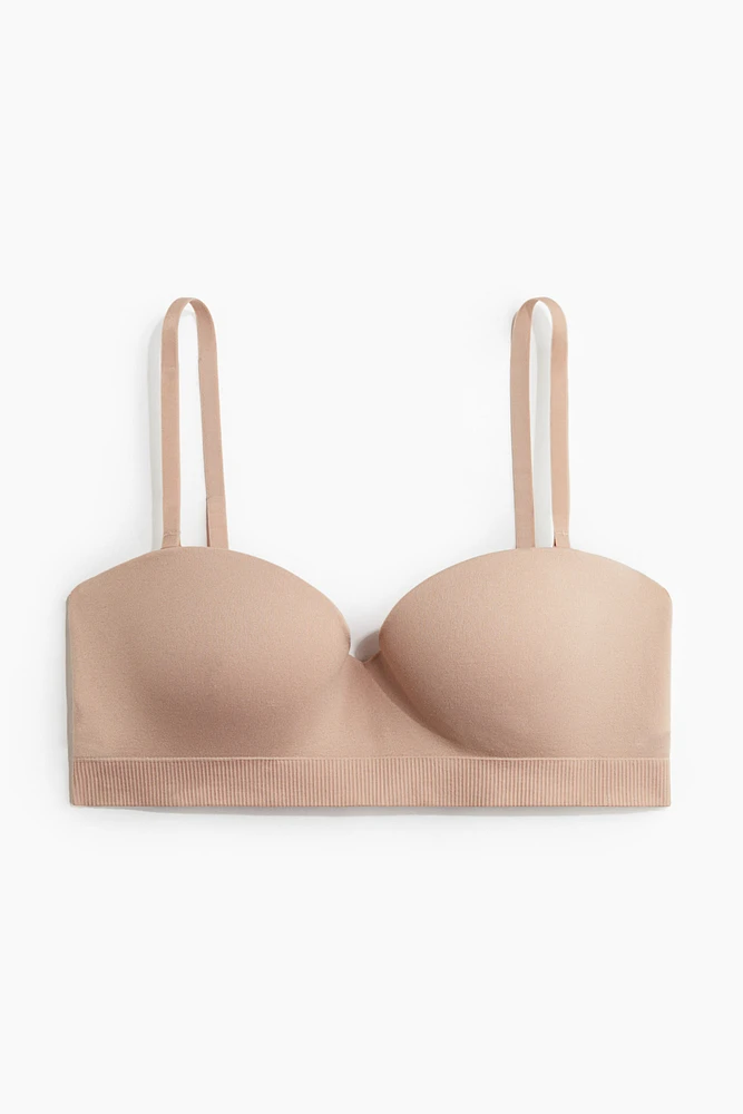 Seamless Padded Balconette Bra