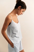 Linen-Blend Camisole Top