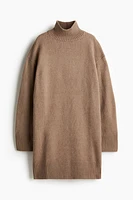 Knit Mock Turtleneck Dress