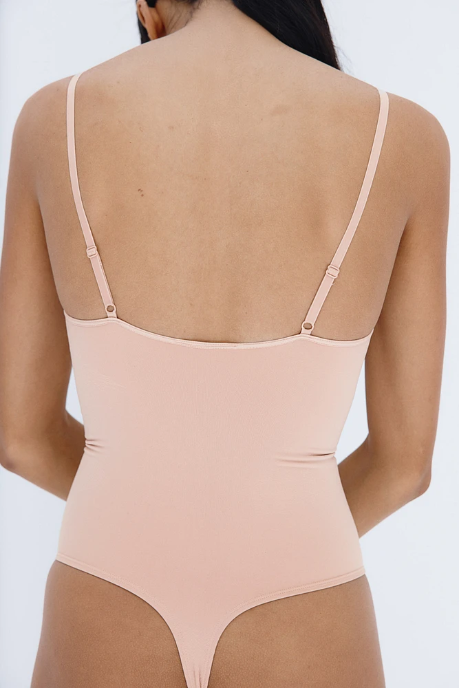Stretchy & Sculpting Firm Shape Thong Bodysuit