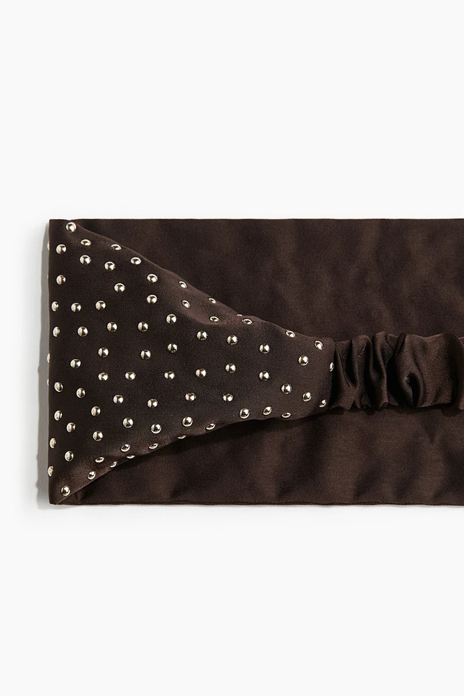 Studded Satin Hairband