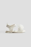 Appliquéd Sandals