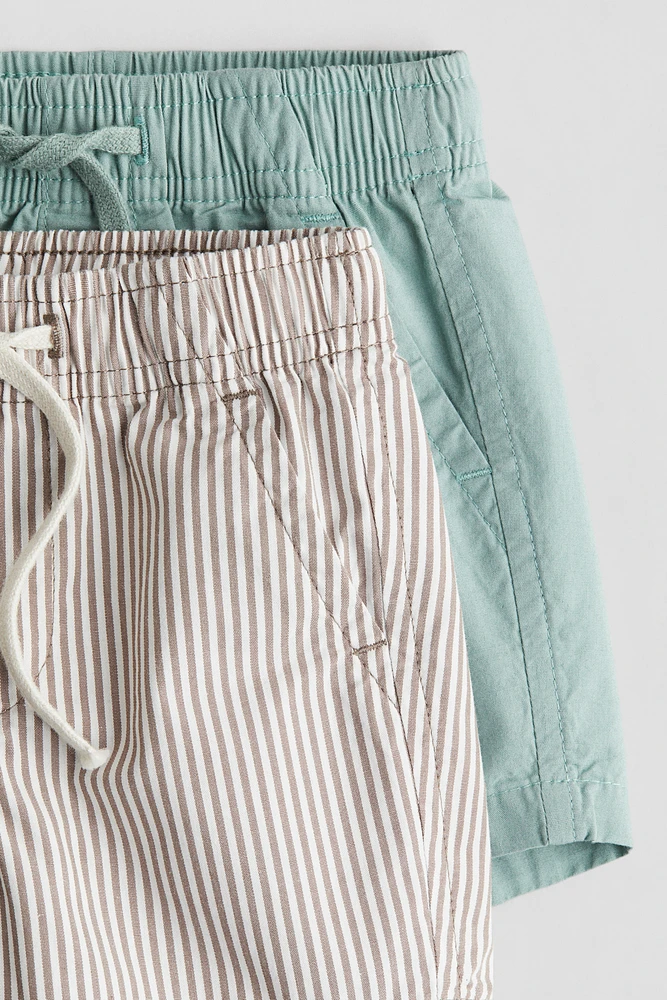 2-pack cotton shorts