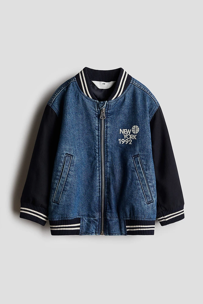 Denim Bomber Jacket