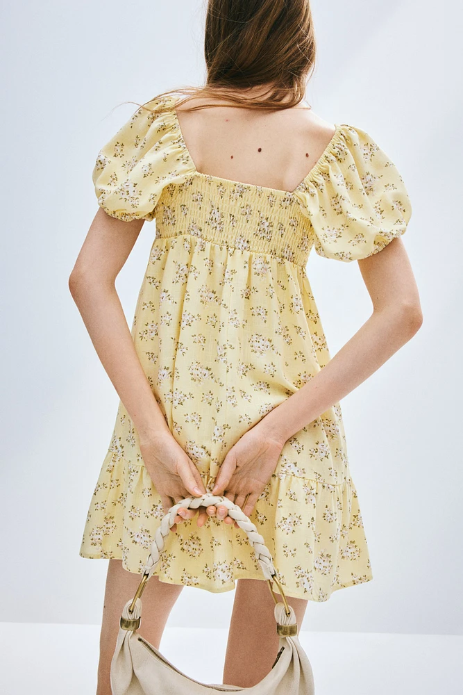 Puff-Sleeved Dress