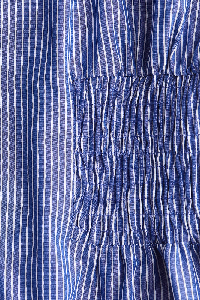 Chemise avec taille en nid d'abeille