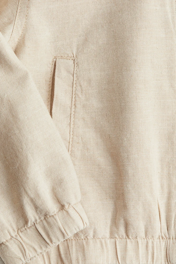 Linen-Blend Jacket