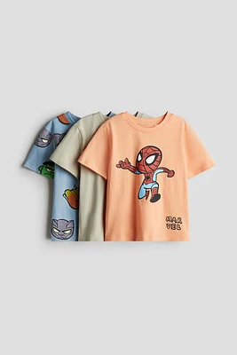 3-pack Printed T-shirts