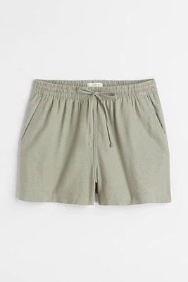 Linen-blend Shorts