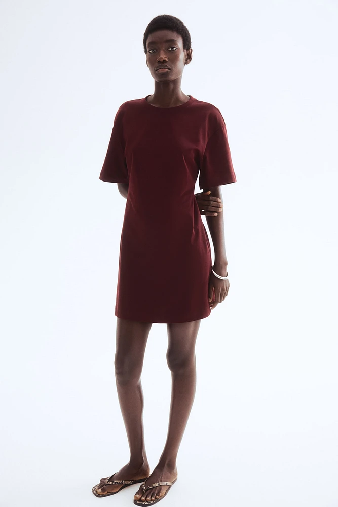 Defined-Waist T-Shirt Dress