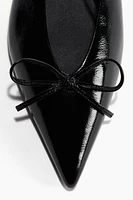 Leather Slingback Ballet Flats