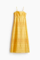 Eyelet-Embroidered Strappy Dress