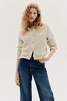 Textured-Knit Cardigan