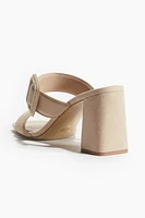 Buckle-detail Heeled Sandals