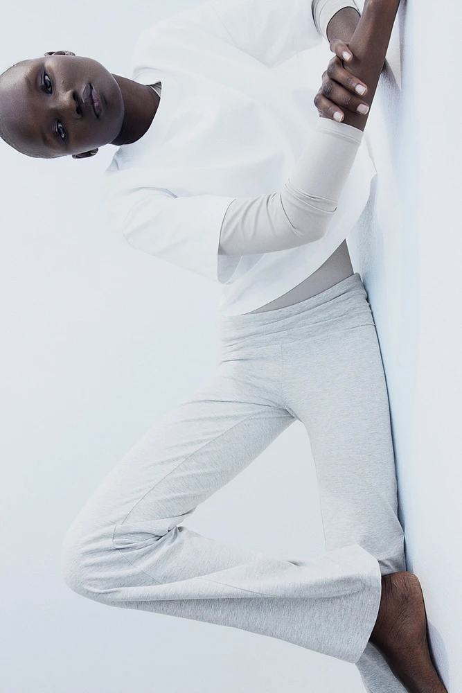 Pantalon évasé en jersey