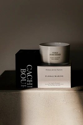 Bougie parfumée dans un pot en verre