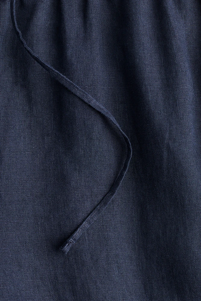 Linen Drawstring Pants