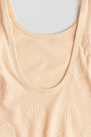 Texture-Pattern Swimsuit