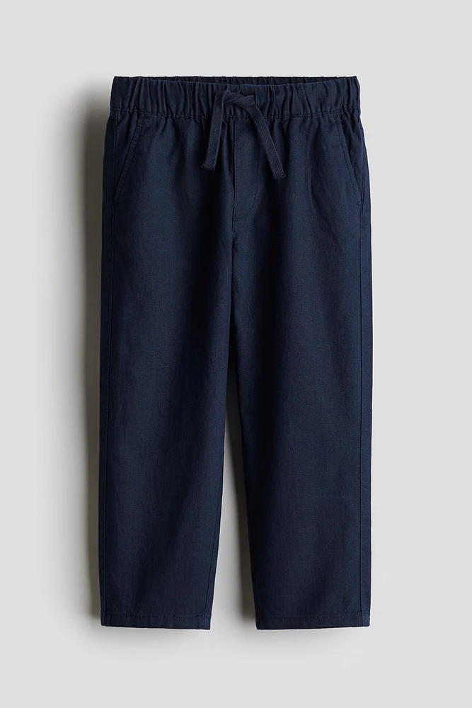 Pantalon en lin mélangé