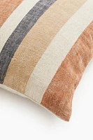 Striped Linen-blend Cushion Cover