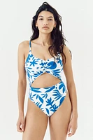 Costume de bain coussiné échancré