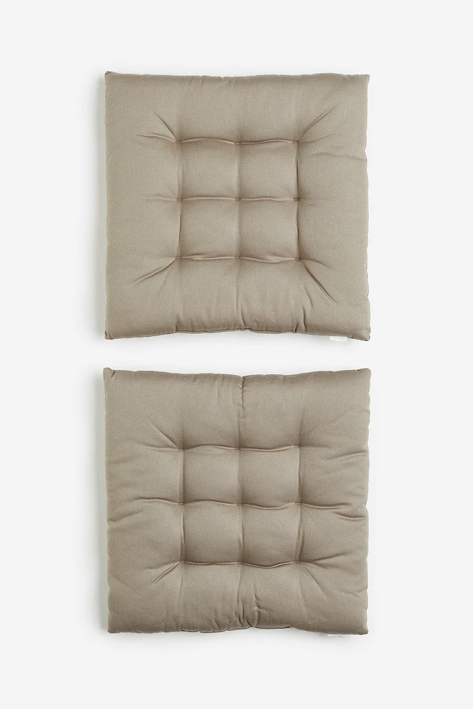 Lot de 2 coussins de chaise en coton