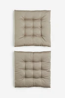 Lot de 2 coussins de chaise en coton