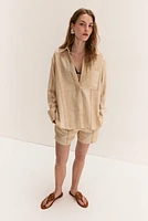 Linen-blend Shirt